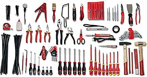 USAG USAG-496 Assortimento ELETTROTECNICA (87 pz) - U04960071, Multicolore, H2, Set di 87 Pezzi