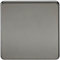 Knightsbridge SF8350BN Screwless 1-Gang Blanking Plate, Black Nickel