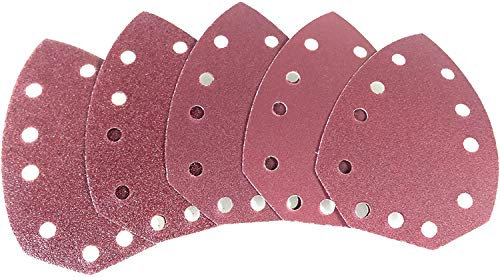 Set di 5 pezzi di carta abrasiva per levigatrice a mano Parkside PAHS 10.8 A1, PAHS 12 A1,PHS 160 A1, PHS 160 B2, PHS 160 B3, PMS 130, XQ², XQ² SE, dimensioni comePHSZ30B2, PHSZ30C3 e PHSZ18C3