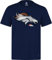 NFL Football T-Shirt DENVER BRONCOS navy Line to Gain in M (MEDIUM)