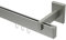 Interdeco eckige Innenlauf Gardinenstangen Edelstahl Optik Typ 10212819, 140 cm