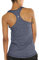icyzone Damen Sport Top Fitness Yoga Shirt Ringerrücken atmungsaktives Sportoberteile Funktionsshirt (M, Navy)