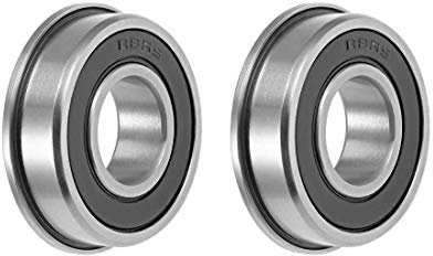 sourcing map Flansch Kugellager Chrom ABEC-3 Lager FR8-2RS 2Qty