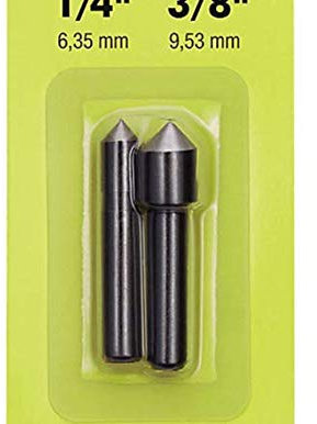 RYOBI 2 Pc Countersink (1/4 Inch + 3/8 Inch)