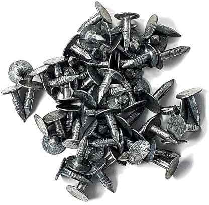 BillyOh Galvanised Roof Shed Felt Clout Head Nails Roofing Felt Nails (100, 13mm)