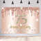 Happy 75th Birthday Decorations for Women, Happy 75 Years Old Party Backdrop Fabric Rosegold Sign Poster, 75th Birthday Party Supplies Photography Background Welcome Sign, 150 cm x 90 cm