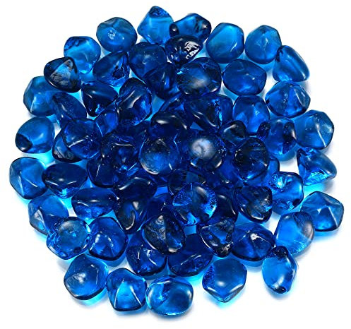 Zhujiehigh Circa 1000g/1kg Pepite di Vetro, Pietre di Vetro, Decorazione di Ciottoli di Vetro, Diamanti Decorativi, Pietre Gemma di Cristallo Decorative per Vasi Acquario Matrimoni - Colorate