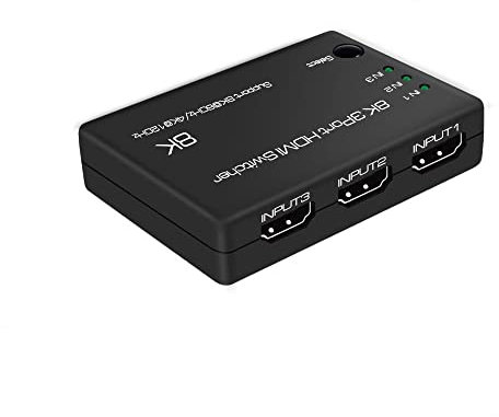 FOURKAY 8K 3x1 HDMI Switch. 8K @ 60Hz / 4K @ 120Hz. Atmos. HDCP 2.3