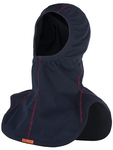 Comazo|Protect Flammschutz Haube mit Membran, 3-lagiger Stoffaufbau inkl. laminierter Membran (Marine)