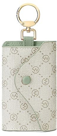 GOLF SUPAGS Portachiavi Porta Carte da Donna in Pelle PVC Portafoglio Con 6 Ganci, Chiusura a Scatto, per Chiavi, Organizer per Denaro