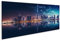 islandburner Bild auf Leinwand Dubai bei Nacht Reisefotografie Bilder Wandbilder Poster JCRF-Pano
