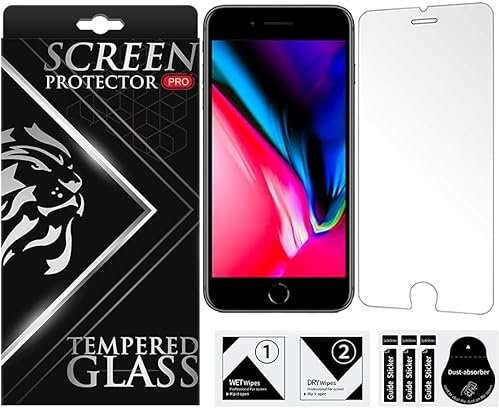 Supreme Tempered Glass Screen Protector For iPhone 7 Plus / 8 Plus, Screen Cover, 9H Screen Protector, Case Friendly Design, Anti-scratch and Anti-Fingerprint For iPhone 7 Plus 8 Plus