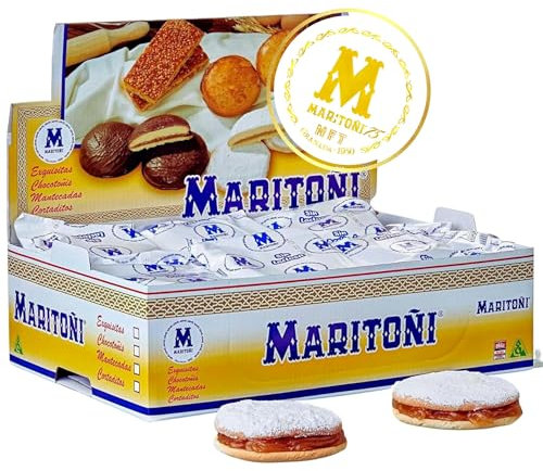 Maritoñi 20 Unidades - Regalo Gourmet de Granada, Dulce Granadino 70 Años Tradición - Galleta y Bizcocho, Producto Español Auténtico
