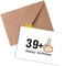 Sugeru Geburtstagskarte zum 40,Lustige Geburtstagskarten mit Umschlag | Nachhaltige Karte Glückwunschkarte für Frau,Mann | 39+1 Finger-Grußkarte | Personalisierte Geburtstag | Birthday Geschenke (40)