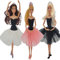Nimeto 12 x Bekleidung Barbie Ballerina Ballet Tutu Ballettschuhen Tanzen Krone Ballettkleider Tütü Geschenk für Kinder Set Kleider Ballkleider