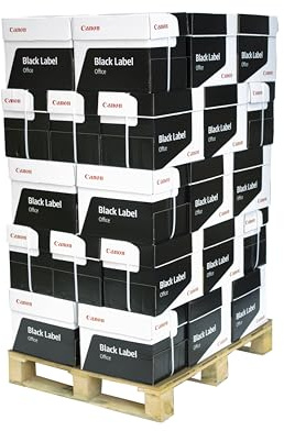 Canon Drucker-/ Kopierpapier Black Label: 80 g/m², A4, 1 Palette (100.000 Blatt), hochweiss CIE161
