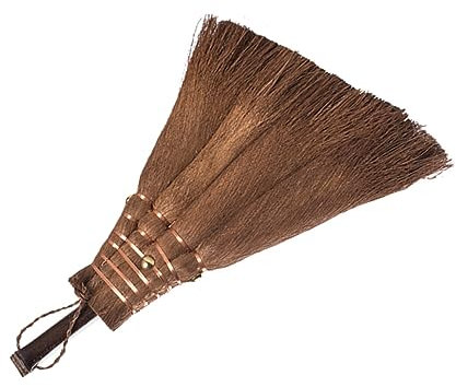 Beaupretty Household Cleaner Whisk Sweeping Hand Handle Broom Grass Broom Desktop Cleaning Tools Portable Broom Floor Mini Broom Mini Sweep Cleaner Whisk Broom Bamboo Accessories Tea Tray