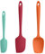 U-Taste Silikonspatel 3er-Set, 315℃ Hitzebeständiger Antihaft-Gummispachtel, Bpa Frei Flexibel Teigschaber & Kuchenschaber zum Kochen Mixen Backen Dekorieren (Bunt)