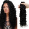 RUNATURE Extensions Locken Echthaar Tapes Schwarz 40cm Tape Extensions Echthaar Schwarz Locken Haarverlängerung 20 Stück 50g Extensions Echthaar Tape Locken #1BNW
