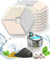 oneisall Replacement Filter for 4L Wireless 3000mAh Battery Operated Stainless Steel Cat Fountain for Drinking, 9 Pieces a Set