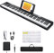 Donner DEP-1 Piano Keyboard 88 Keys, Beginner Digital Keyboard Piano Velocity-Sensitive Keys, Portable Electric Piano with Sustain Pedal, Carrying Case and Keyboard Stickers