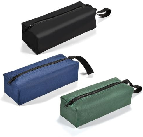 HIOQFR 3 Piezas Bolsa Herramientas Pequeña Estuche Herramientas Cremallera Bolsa de Almacenamiento para Herramientas Bolsa de Herramientas Impermeable Estuche Tela Herramientas Vacio para Trabajos