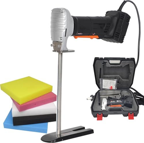 ZWJABYY Bürstenloser Schaumgummischneider 6/8/12 Zoll Kit, Schneiden von Schaumgummi Aller Dichten, Polsterschaumkissen und flexiblem Kunststoffschaum, Robustes Schneidwerkzeug,AC-12in