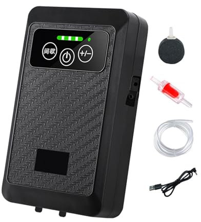 Bomba de Aire para Acuario, aireador de oxígeno hidropónico, Bombas de Aire para Acuario, aireador hidropónico, Impermeable, silencioso, Ajustable