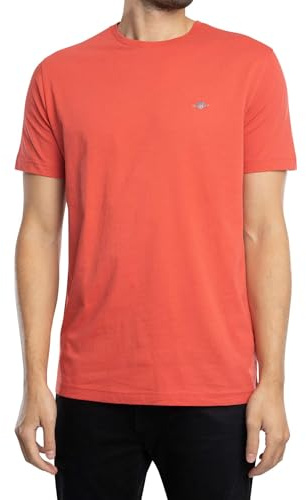 GANT Men's Reg Shield SS T-Shirt, Ziegelrot, XXL