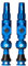 Muc-Off Big Bore Lite Tubeless Ventil, Blau 45 mm - Präzisionsgefertigte Staubschutzkappen mit Revolutionärer Airflow-Technologie - Presta Fahrradventil Kappen für Tubeless-MTB/Road/Gravel-Bikes