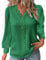 My Orders Long Sleeve Tops Women Green