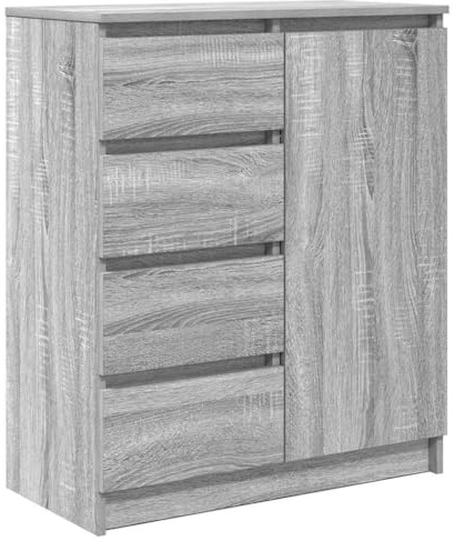 vidaXL Sideboard mit Schubladen Grau Sonoma 71x35x84 cm Holzwerkstoff