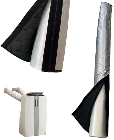 Air Conditioner Hose Cover for 5-6 Diameter 59 inch Length Insulated Air Conditioner Hose Cover Portable Dustproof Washable AC Pipe Wrap AC Soft
