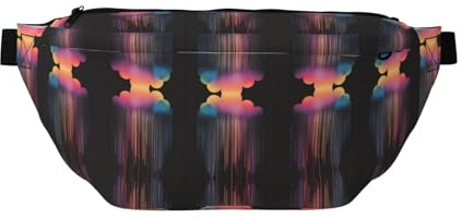 Bunte Regenbogen-Regendrucke, verstellbare Gürteltasche, Crossbody-Tasche, leicht und bequem, geeignet für Fitness, Joggen, Reisen