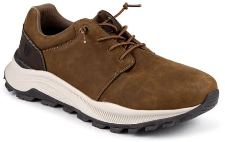 Sporty Lace Up Shoes - Brown Size 7