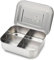 LunchBots Quad Récipient alimentaire en acier inox – Conception à 4 compartiments, idéale pour les snacks, les accompagnements et les en-cas à emporter – Écoresponsable, compatible lave-vaisselle et sans BPA – Tout acier - Acier Inox