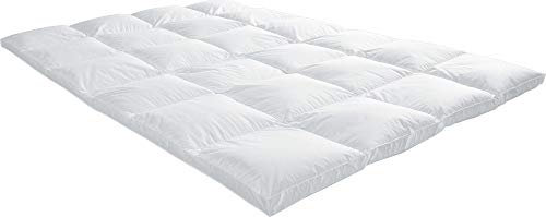 Erwin Müller Bettdecke, Daunendecke, Kassettendecke Toronto 6 cm Stege - Wärmestufe 4 Größe 135x200 cm - Wärmestufe 2, mit Innenstege, Bezug 100% Baumwolle, trocknergeeignet