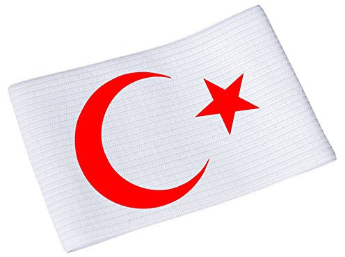Kapitänsbinde Spielführerbinde TÜRKEI weiß Junior Senior (Senior)