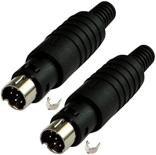 AERZETIX - C19567-2X Conector Enchufe DIN Mini 8 Pines Macho