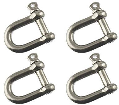 4pk 12mm acier galvanisé d'accastillage manilles de Remorquage Levage Lien Dee