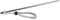 FOXCUP Tauchstab Tauchpointer mit Lanyard, Tragbar Riffstab Zeigestab Diving Pointer Stick aus Aluminiumlegierung mit Spiralkabel (Grau)