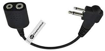 Compatible with ICOM 2 Pin Earpiece to MOTOROLA 2 Pin Radio Adaptor/Connector Block
