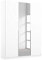 Rauch Möbel Alabama Schrank Kleiderschrank Drehtürenschrank Weiß mit Spiegel 3-türig inklusive Zubehörpaket Classic 2 Kleiderstangen, 5 Einlegeböden BxHxT 136x210x54 cm