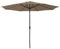 Happy Garden Parasol droit HAPUNA rond 3,30 m de diamètre taupe avec manivelle. Parasol droit inclinable.
