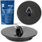 Universal Stöpsel, 2 Stück, in Schwarz, Ø 43 auf 39 mm Oberseite auf Unterseite, PVC Ablauf Stopfen für 1 1/2 Zoll Ventiloberteile, Ø 51 mm Blende, Ablaufstöpsel Duschwanne, Spülbecken Stopfen
