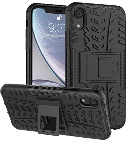 ALDHOFA iPhone XR Hülle Handyhülle: Schutzhülle Silikon für iPhone XR - Schwarz