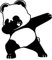 Simpatico Adesivo Swag Panda Car per Auto Laptop Frigorifero Moto 2 pezzi