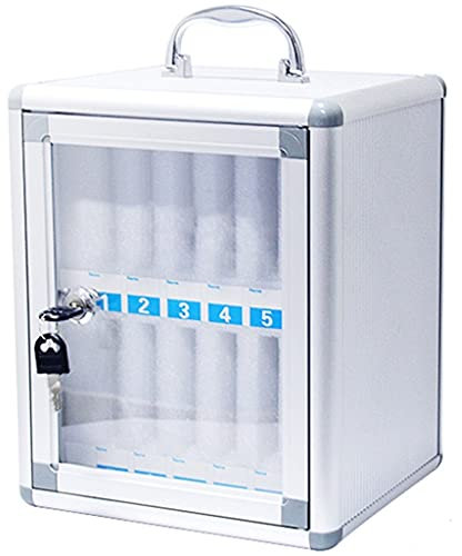 Arbeitszimmer Schlüsselkästen Handy-Tresor Transparent Abschließbar Studentenpersonal Handy-Aufbewahrungsbox Restaurant-Aufbewahrungsschrank (Color : Silver, Size : 12)