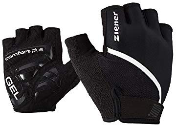 Ziener Herren Celal Fahrrad-/Mountainbike-/Radsport-Handschuhe | Kurzfinger - atmungsaktiv/dämpfend, Black, 8,5