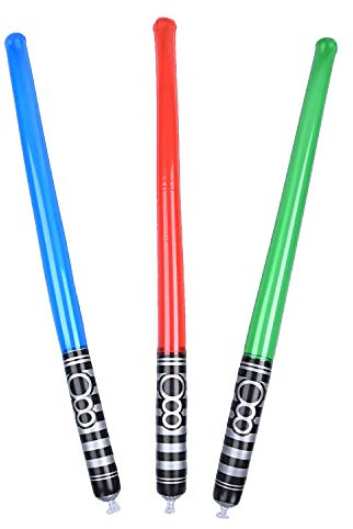 Aufblasbare Leuchtstab, Aufblasbare Luftballons, Lichtschwert, Stab Requisiten für Party-Dekoration, Aufblasbarer Leuchtstab, 90 cm, One size